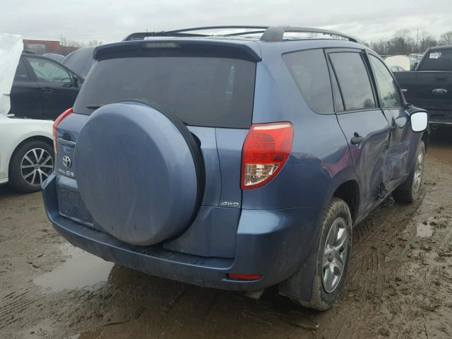 JTMBD33V685210543 - 2008 TOYOTA RAV4 BLUE photo 4