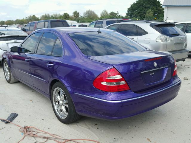 WDBUF56J06A898338 - 2006 MERCEDES-BENZ E 350 PURPLE photo 3