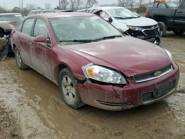 2G1WT58K369106048 - 2006 CHEVROLET IMPALA LT RED photo 1