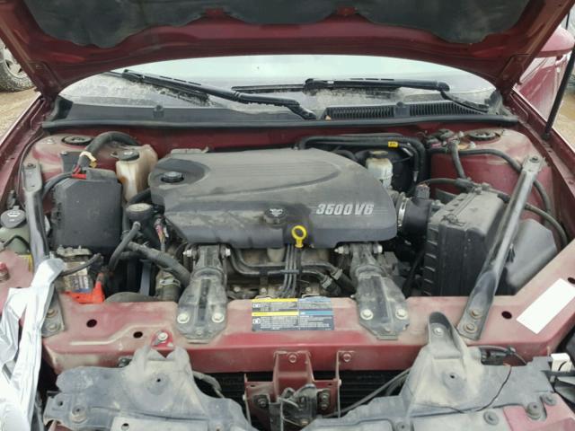 2G1WT58K369106048 - 2006 CHEVROLET IMPALA LT RED photo 7