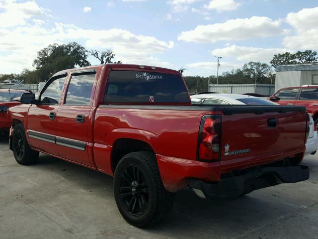 2GCEC13V571153207 - 2007 CHEVROLET SILVERADO RED photo 3