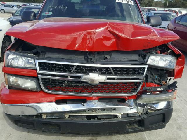 2GCEC13V571153207 - 2007 CHEVROLET SILVERADO RED photo 9