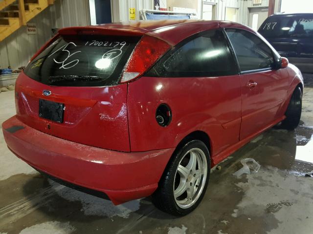 3FAHP39573R171000 - 2003 FORD FOCUS SVT RED photo 4