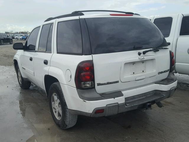 1GNDS13S932269323 - 2003 CHEVROLET TRAILBLAZE WHITE photo 3