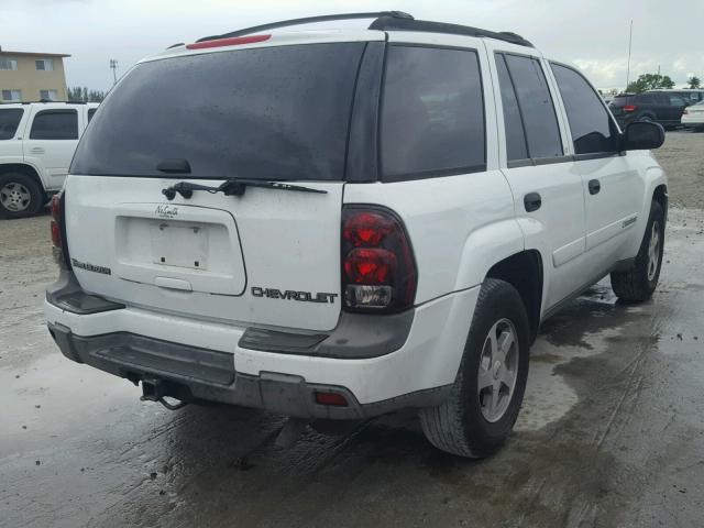 1GNDS13S932269323 - 2003 CHEVROLET TRAILBLAZE WHITE photo 4