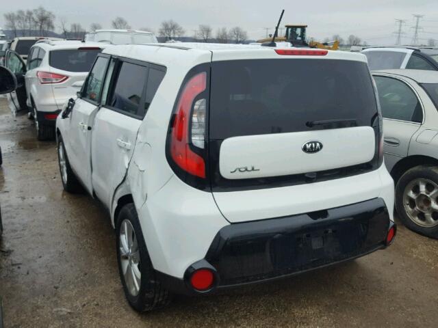 KNDJP3A52G7372825 - 2016 KIA SOUL + WHITE photo 3