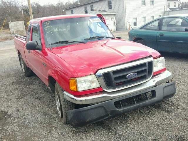 1FTYR44E44PA61449 - 2004 FORD RANGER SUP RED photo 1