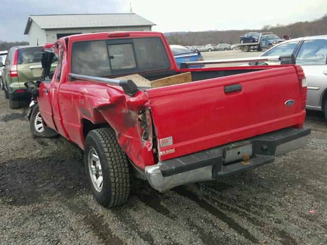 1FTYR44E44PA61449 - 2004 FORD RANGER SUP RED photo 3