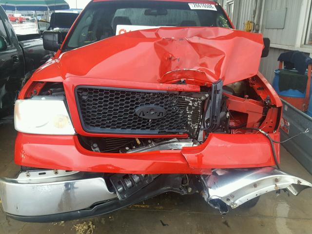 1FTRX12WX4NB27423 - 2004 FORD F150 RED photo 7