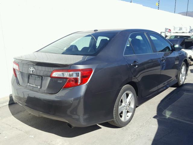 4T1BF1FK5DU249023 - 2013 TOYOTA CAMRY L GRAY photo 4