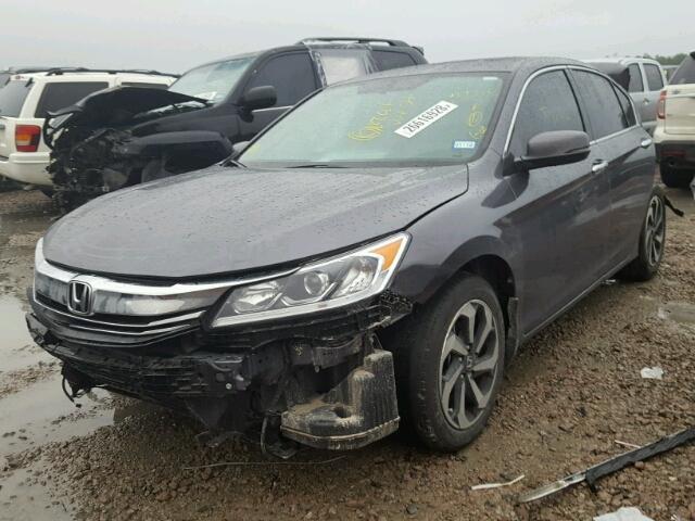 1HGCR3F87GA015876 - 2016 HONDA ACCORD EXL SILVER photo 2