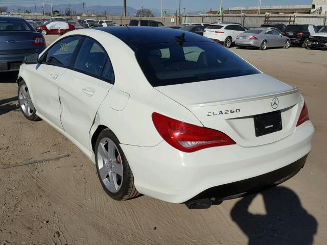 WDDSJ4EB0FN178094 - 2015 MERCEDES-BENZ CLA 250 WHITE photo 3