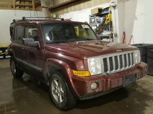 1J8HG48N18C168562 - 2008 JEEP COMMANDER MAROON photo 1