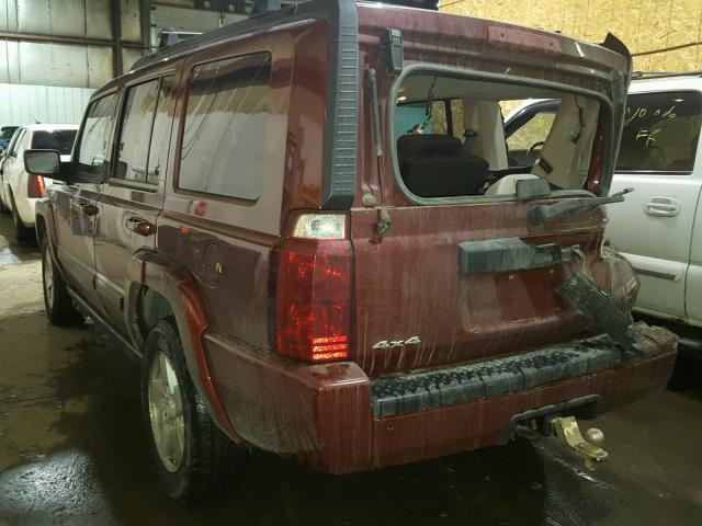 1J8HG48N18C168562 - 2008 JEEP COMMANDER მუქწითელი ფოტო 3