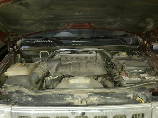 1J8HG48N18C168562 - 2008 JEEP COMMANDER მუქწითელი ფოტო 7