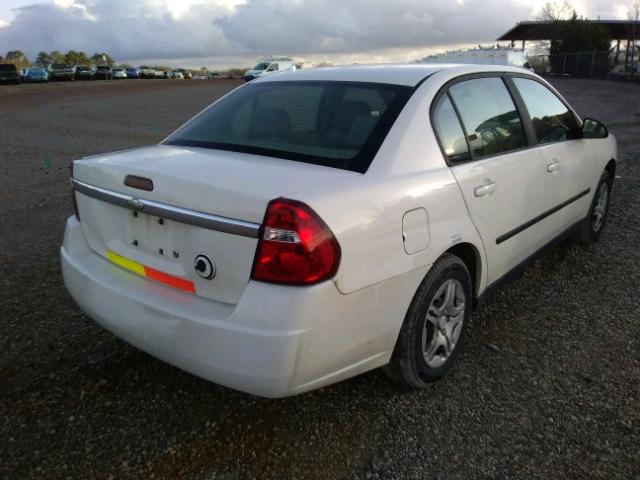 1G1ZS52F75F216585 - 2005 CHEVROLET MALIBU WHITE photo 4