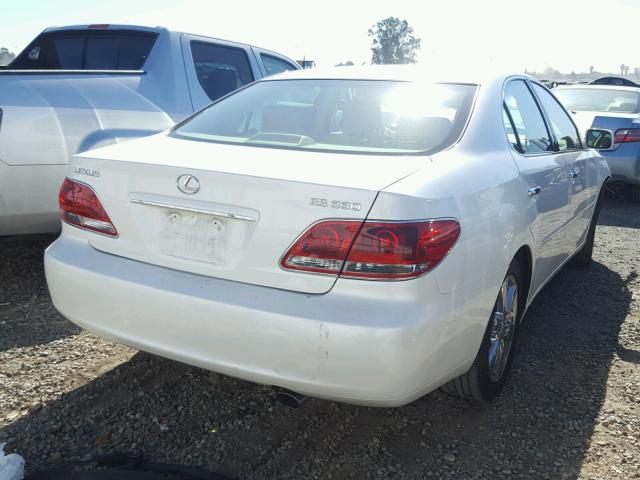 JTHBA30G765173187 - 2006 LEXUS ES 330 WHITE photo 4