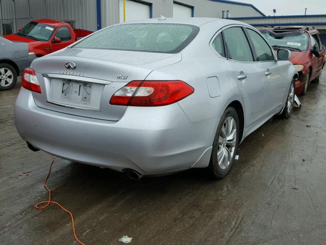 JN1BY1AP8CM331797 - 2012 INFINITI M37 SILVER photo 4