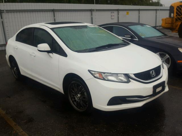 19XFB2F84DE268057 - 2013 HONDA CIVIC EX WHITE photo 1