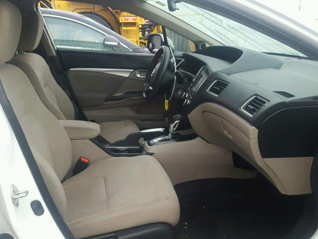 19XFB2F84DE268057 - 2013 HONDA CIVIC EX თეთრი ფოტო 5