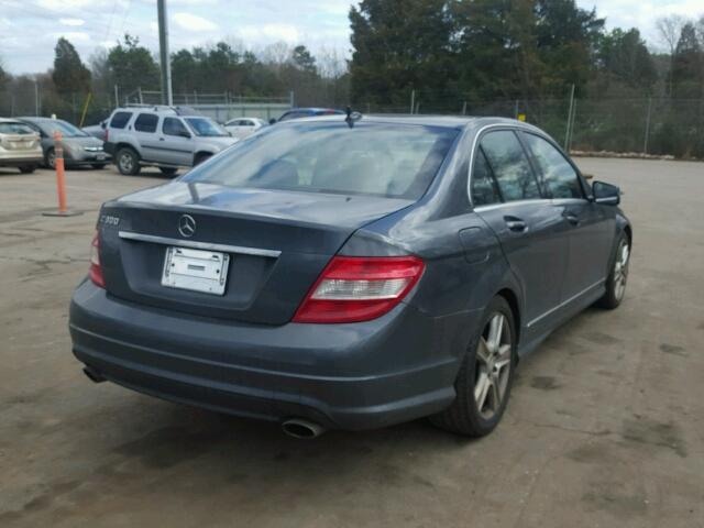 WDDGF5EBXAF445970 - 2010 MERCEDES-BENZ C 300 GRAY photo 4