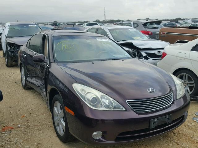 JTHBA30G765170449 - 2006 LEXUS ES 330 MAROON photo 1