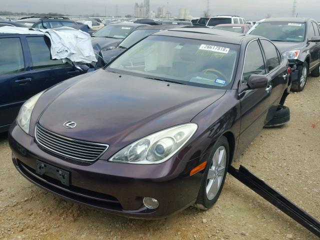 JTHBA30G765170449 - 2006 LEXUS ES 330 MAROON photo 2