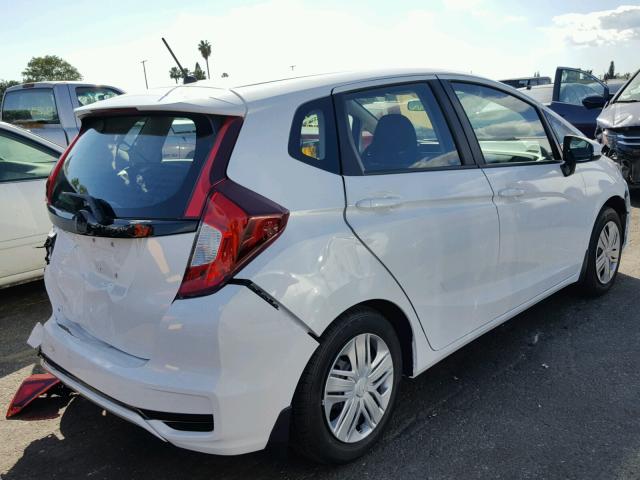 3HGGK5H46JM723817 - 2018 HONDA FIT LX WHITE photo 4