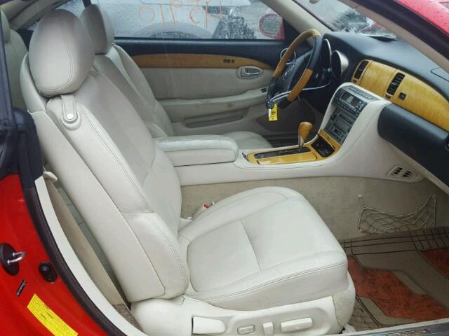 JTHFN48Y850065424 - 2005 LEXUS SC 430 RED photo 5