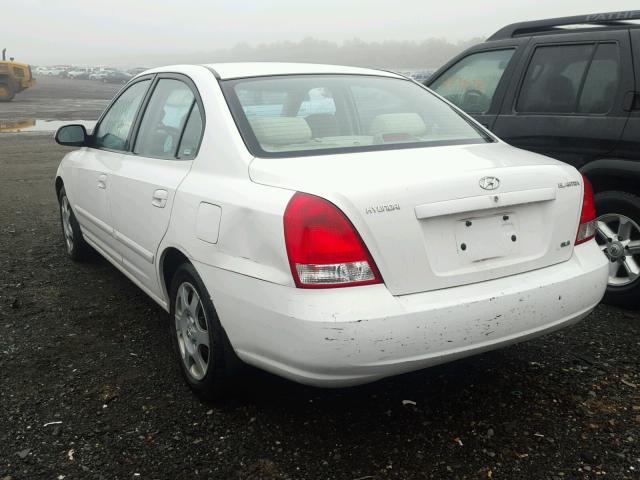 KMHDN45D53U518183 - 2003 HYUNDAI ELANTRA GL WHITE photo 3