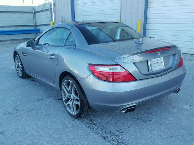 WDDPK4HA4EF091782 - 2014 MERCEDES-BENZ SLK 250 GRAY photo 3