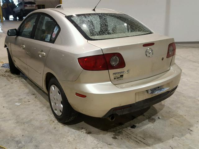 JM1BK12F441115078 - 2004 MAZDA 3 I BEIGE photo 3