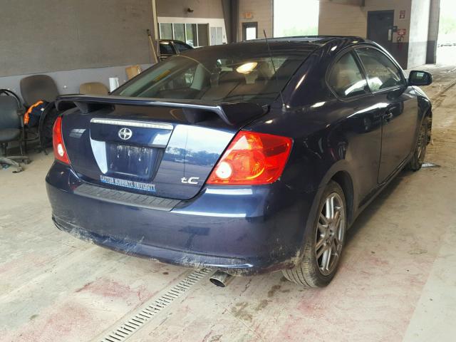 JTKDE167260087124 - 2006 TOYOTA SCION TC BLUE photo 4