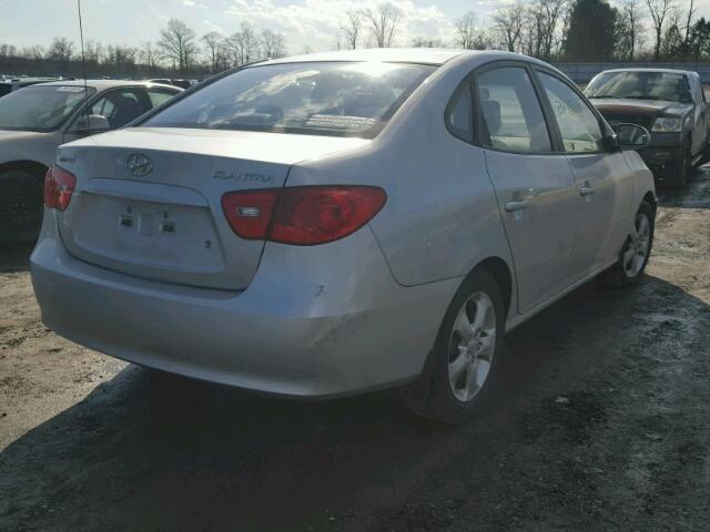 KMHDU46DX7U112620 - 2007 HYUNDAI ELANTRA GL SILVER photo 4