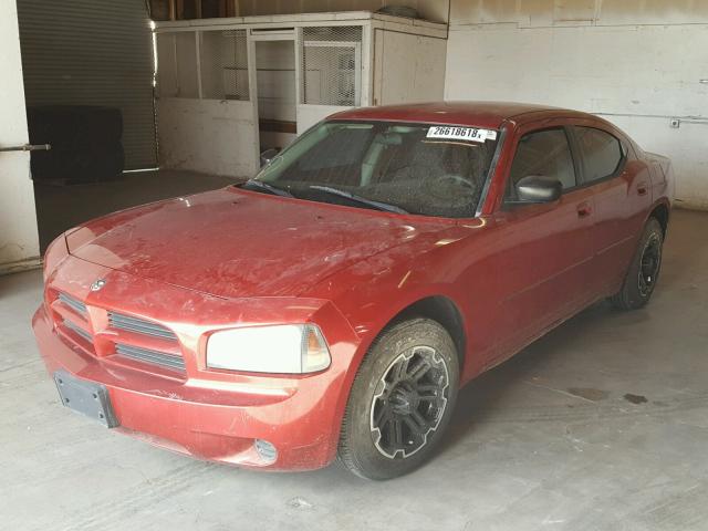 2B3KA43R17H661521 - 2007 DODGE CHARGER SE RED photo 2