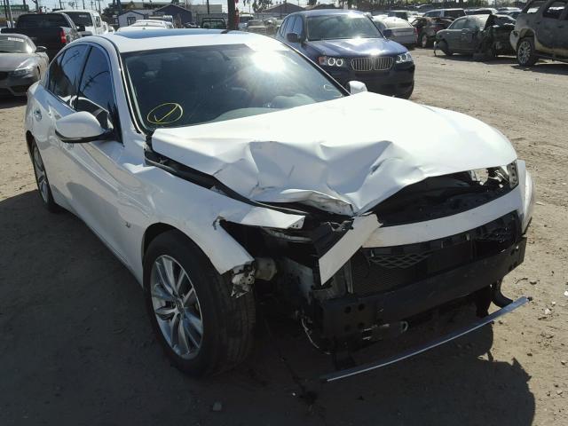 JN1BV7AP7FM354598 - 2015 INFINITI Q50 BASE WHITE photo 1