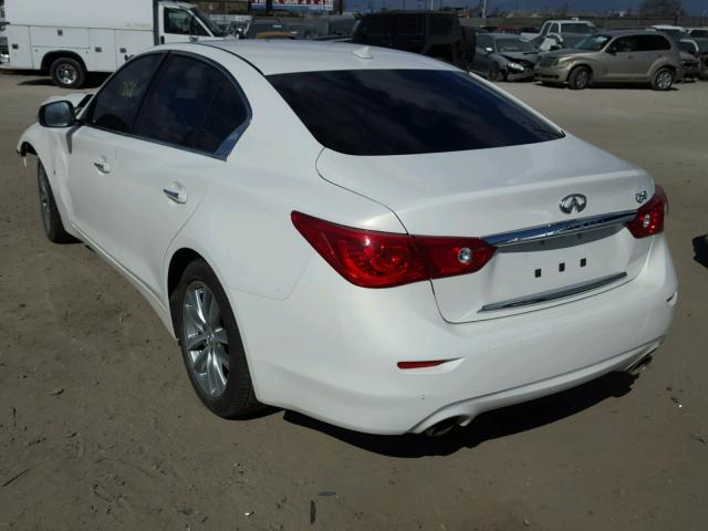 JN1BV7AP7FM354598 - 2015 INFINITI Q50 BASE WHITE photo 3