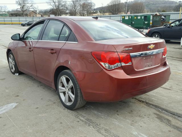 1G1PE5SB5D7111323 - 2013 CHEVROLET CRUZE LT ORANGE photo 3