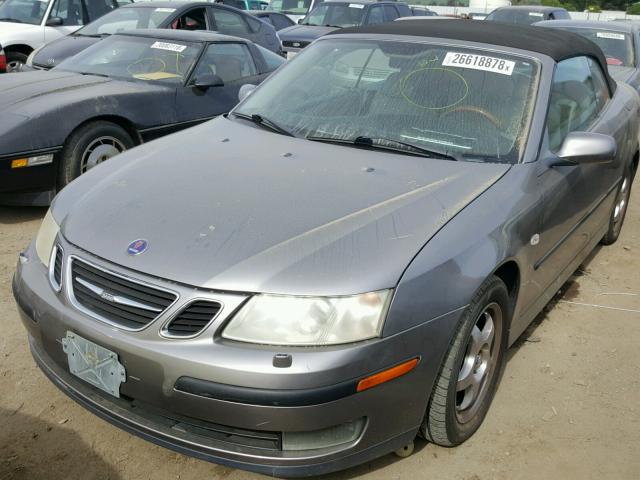 YS3FD79Y246006197 - 2004 SAAB 9-3 ARC GRAY photo 2