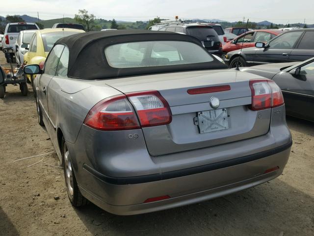 YS3FD79Y246006197 - 2004 SAAB 9-3 ARC GRAY photo 3