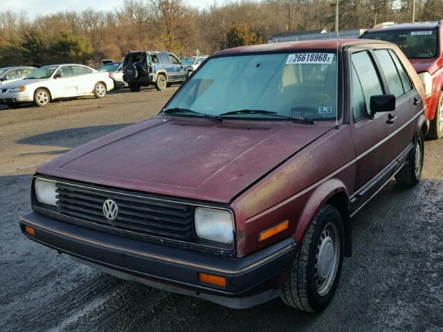 1VWEG0179GV062584 - 1986 VOLKSWAGEN GOLF RED photo 2