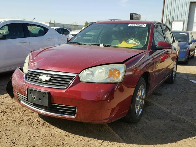 1G1ZT58F67F243042 - 2007 CHEVROLET MALIBU LT RED photo 2