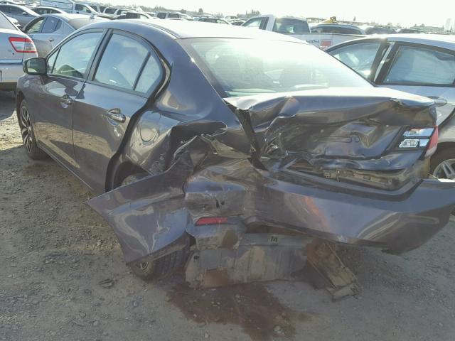 2HGFB2F90FH520369 - 2015 HONDA CIVIC EXL 灰色 照片 3