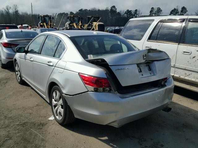 1HGCP26878A024224 - 2008 HONDA ACCORD EXL GRAY photo 3