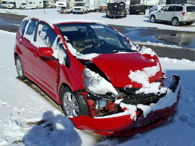 JHMGE88689S009732 - 2009 HONDA FIT SPORT RED photo 1