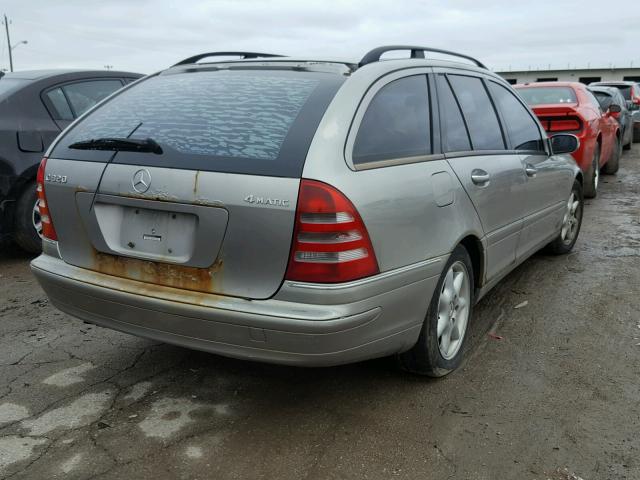 WDBRH84J53F380034 - 2003 MERCEDES-BENZ C 320 4MAT GRAY photo 4