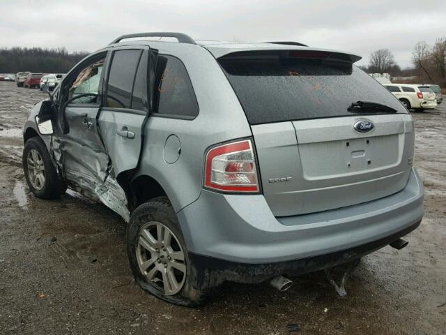 2FMDK48C17BB18600 - 2007 FORD EDGE SEL SILVER photo 3