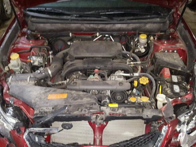 4S3BMCC61C3027273 - 2012 SUBARU LEGACY 2.5 RED photo 7