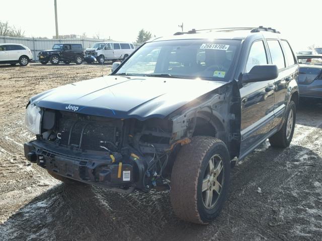 1J8GR48K87C589351 - 2007 JEEP GRAND CHER BLACK photo 2