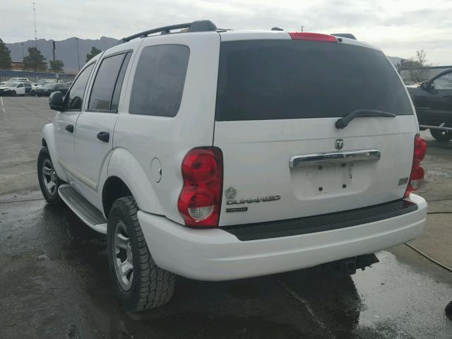 1D8HB58D45F571689 - 2005 DODGE DURANGO LI WHITE photo 3